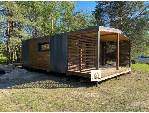 Модульный дом 8х4.6м Зима Модульный дом 8х4.6м Зима